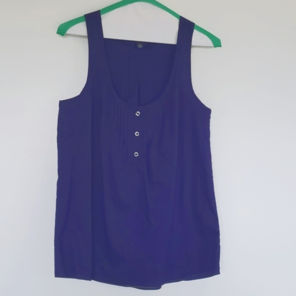 Plum Banana Republic Cotton Tank Blouse